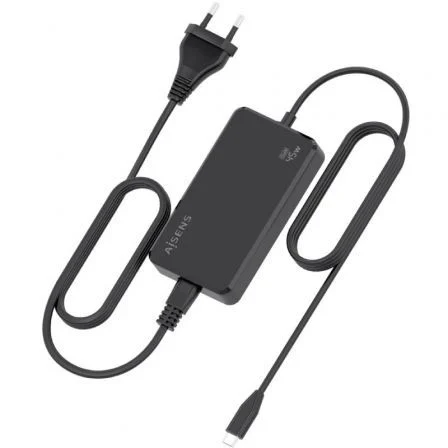 Aisens Cargador de Sobremesa GaN 45W USB-C PD3.0 Negro ASCH-1PD45D067-BK